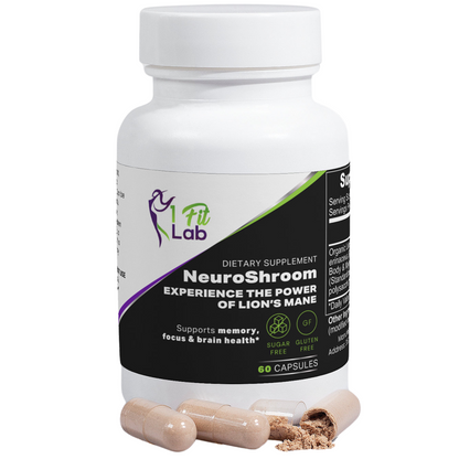 NeuroShroom - Advanced Lion's Mane Mushroom | for Cognitive Support | 60 Capsules