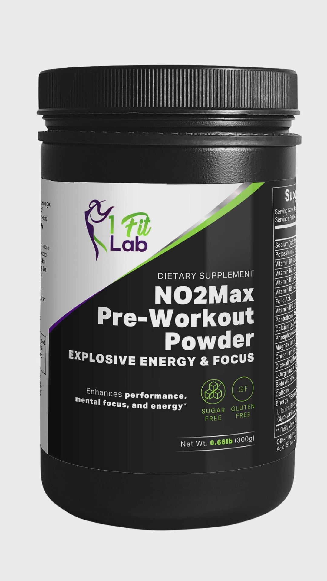 video highlighting the benefits of n02max premium pre workout powder
